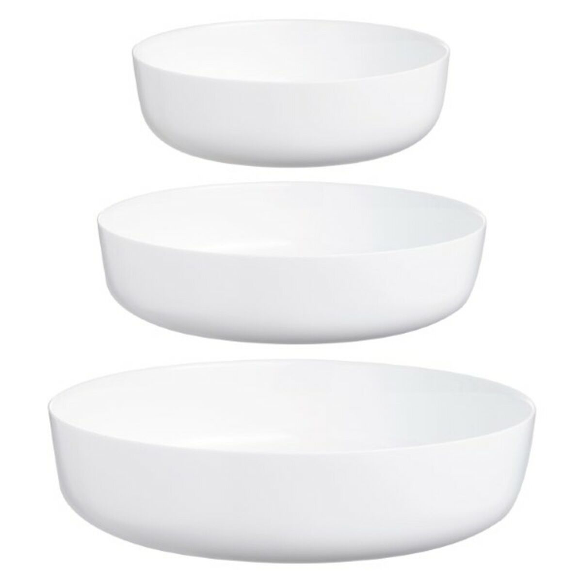 Servingsfat Luminarc N7648 Vit Glas 3 Delar (3 pcs)